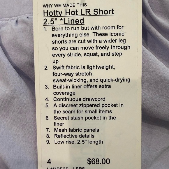 Lululemon Hotty Hot Low Rise Short 2.5” *Lined - Picture 4 of 8